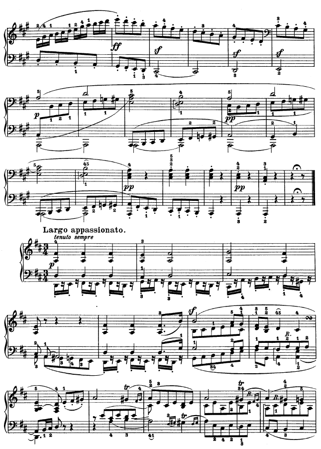 A大调第二钢琴奏鸣曲