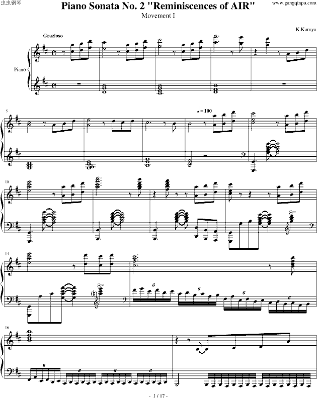 Piano Sonata No. 2 Reminiscences of AIR