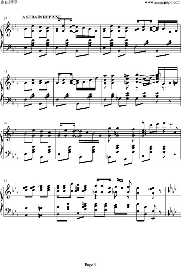 Peacherine Rag，斯科特·乔普林（Scott Joplin）海上钢琴师插曲