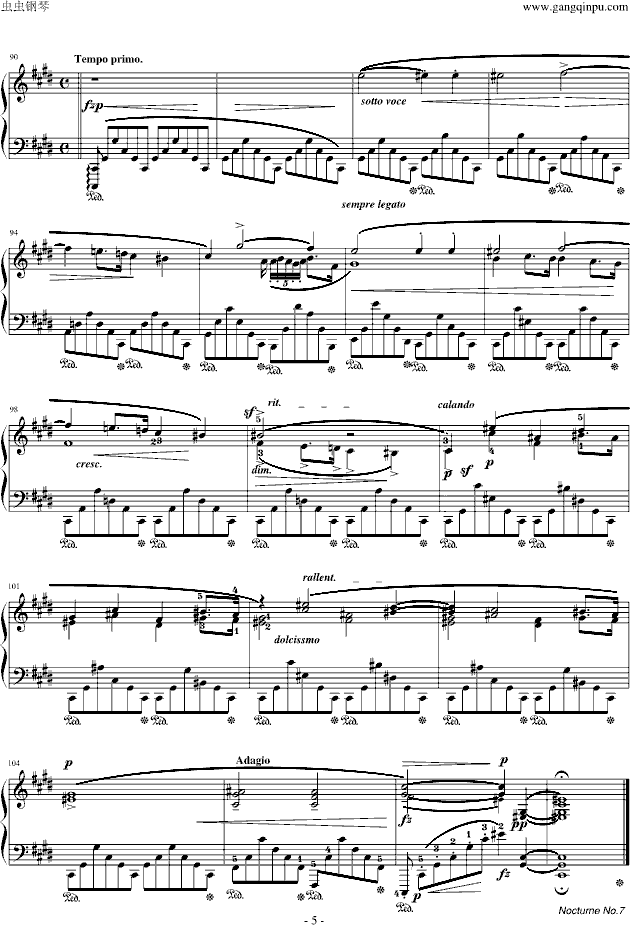 肖邦-升c小调夜曲(Op.27-1)