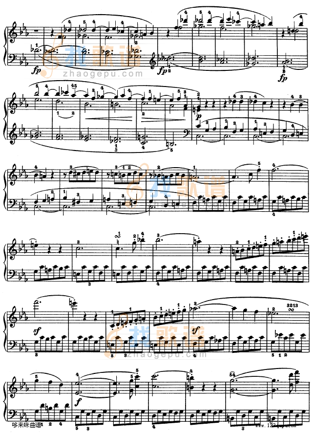 C小调第五钢琴奏鸣曲 - Op. 10—1-贝多芬