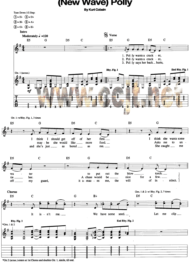 new wave吉他谱( 六)-