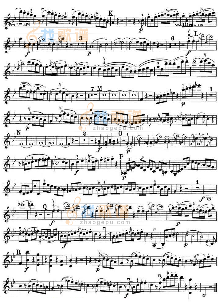 提琴三重奏 第二首 降B大调 K.502之Violin TRIO