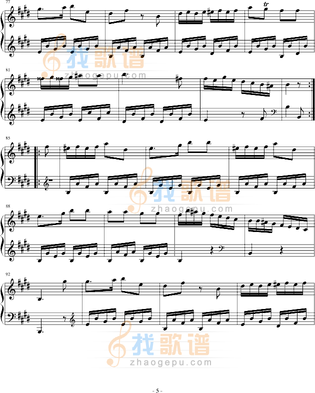 海顿钢琴奏鸣曲34-（终乐章）