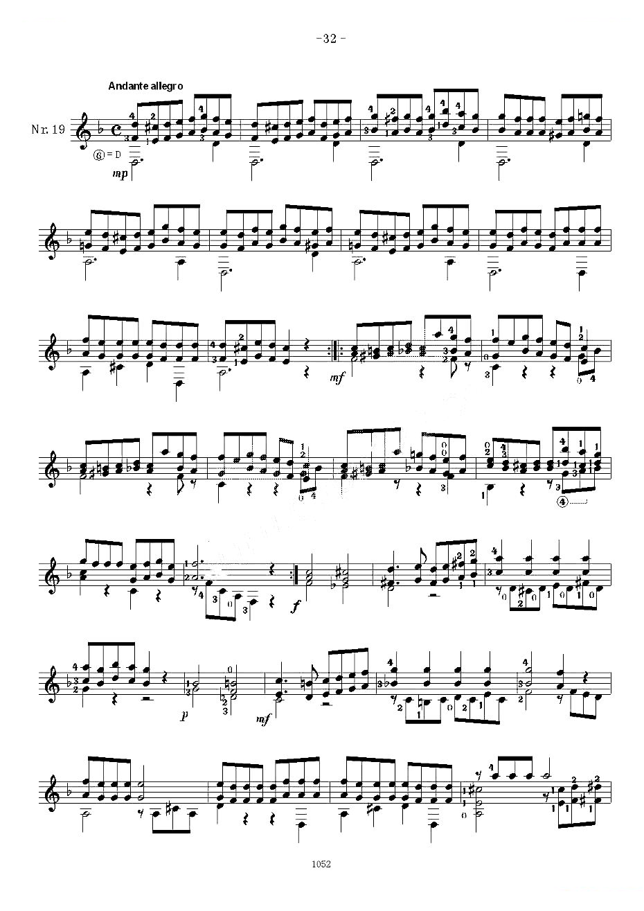 索尔·克斯特26首练习曲之16——20