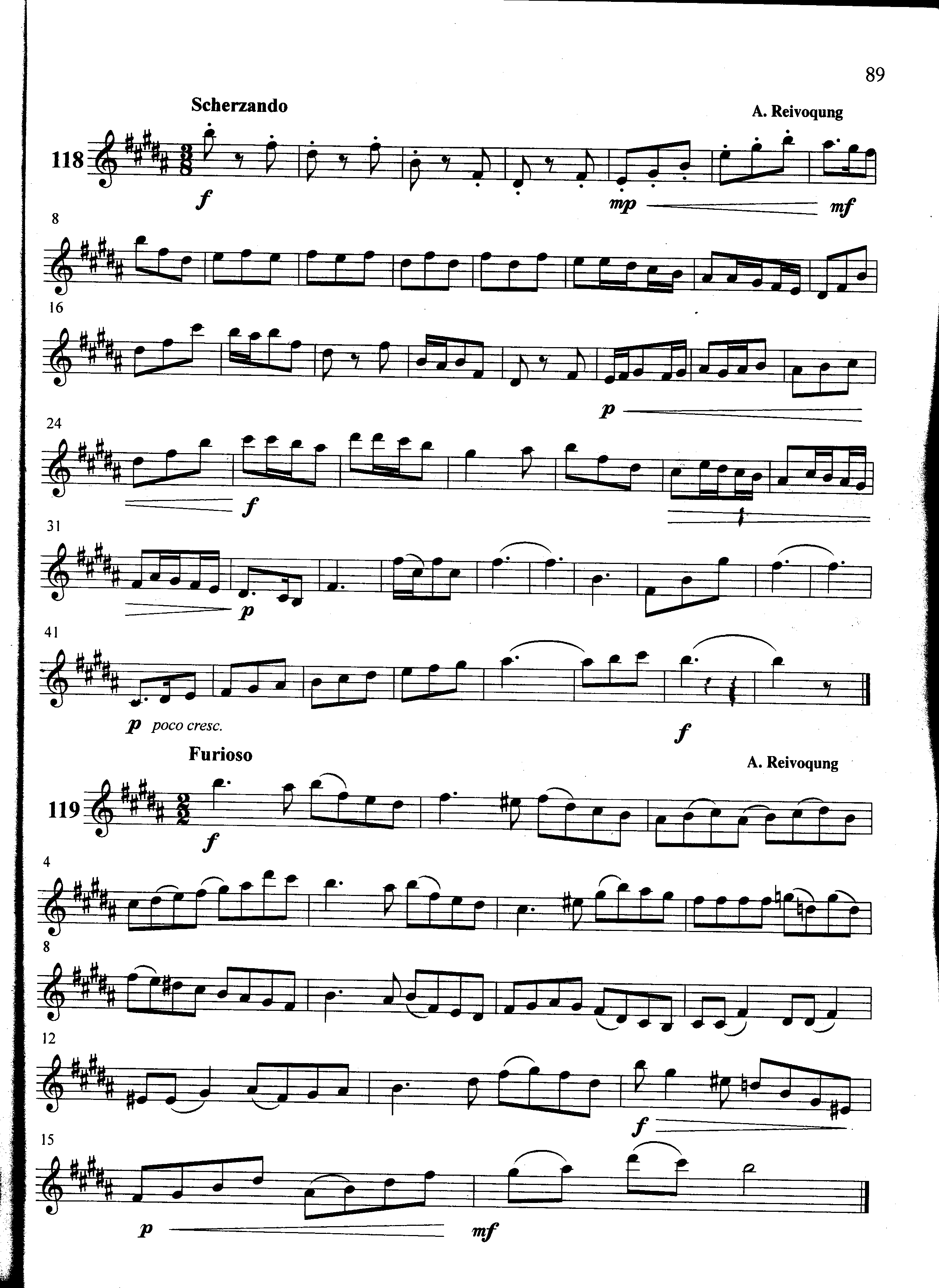 萨克斯管练习曲第100—089页