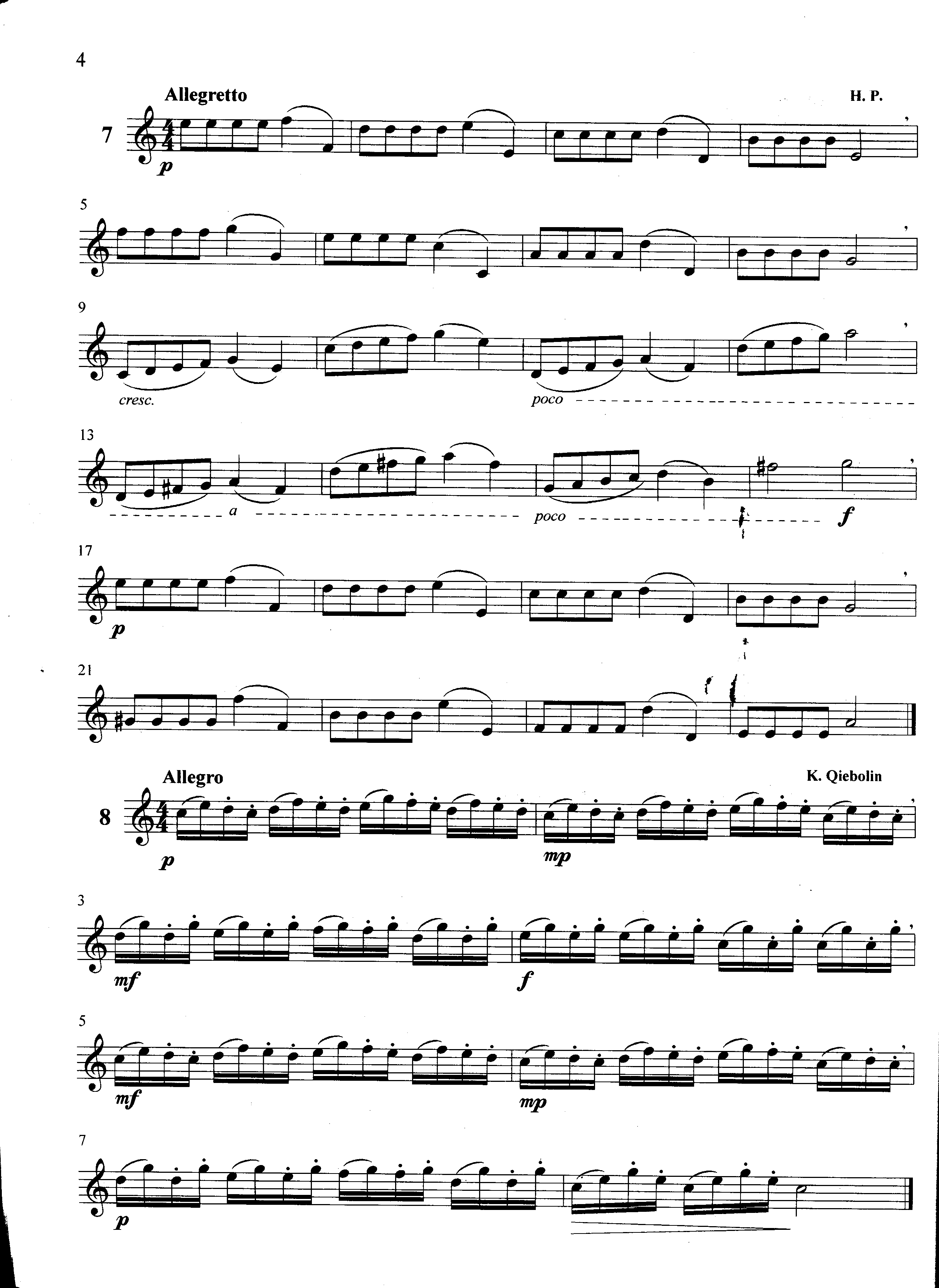 萨克斯管练习曲第100—004页