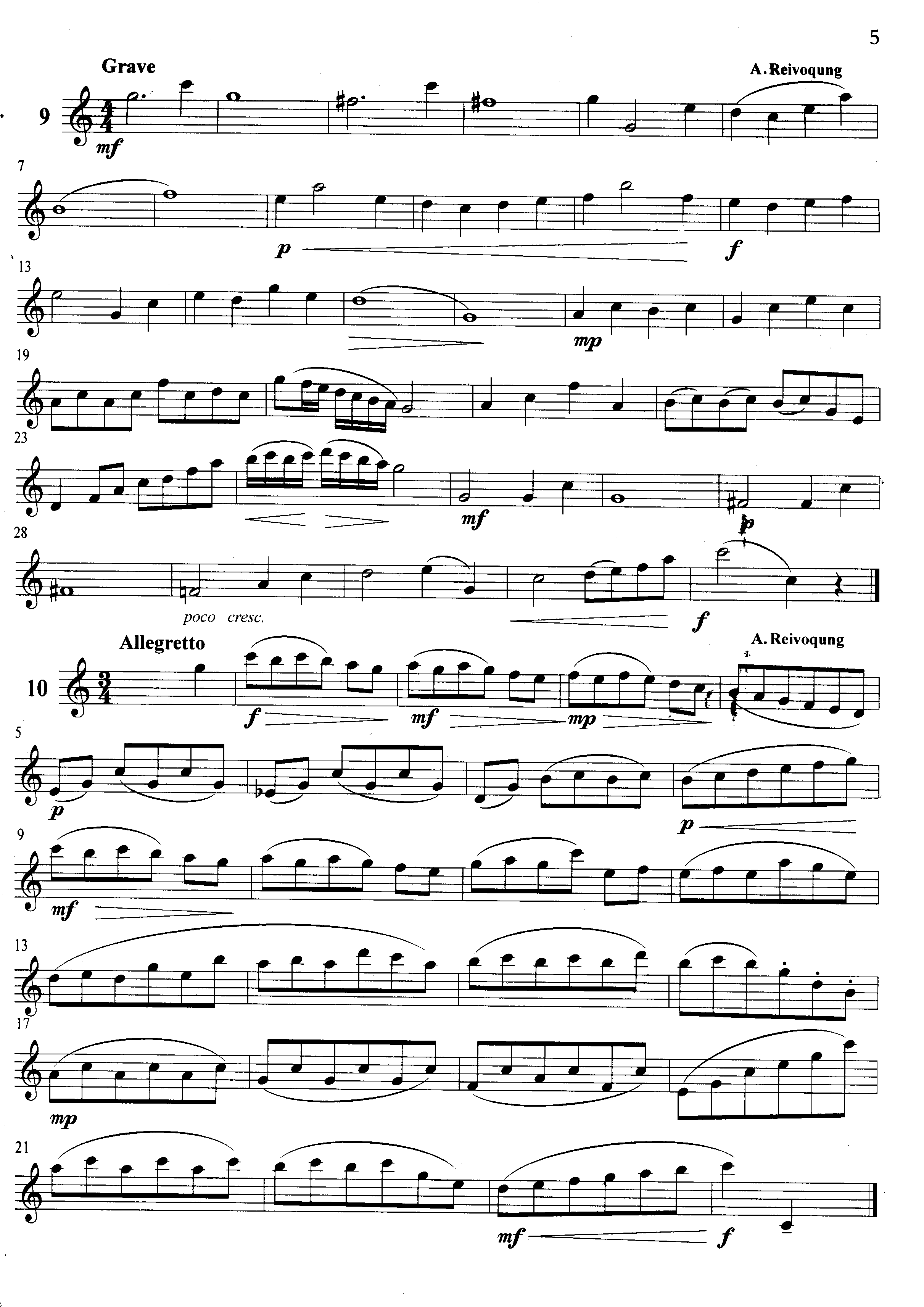 萨克斯管练习曲第100—005页