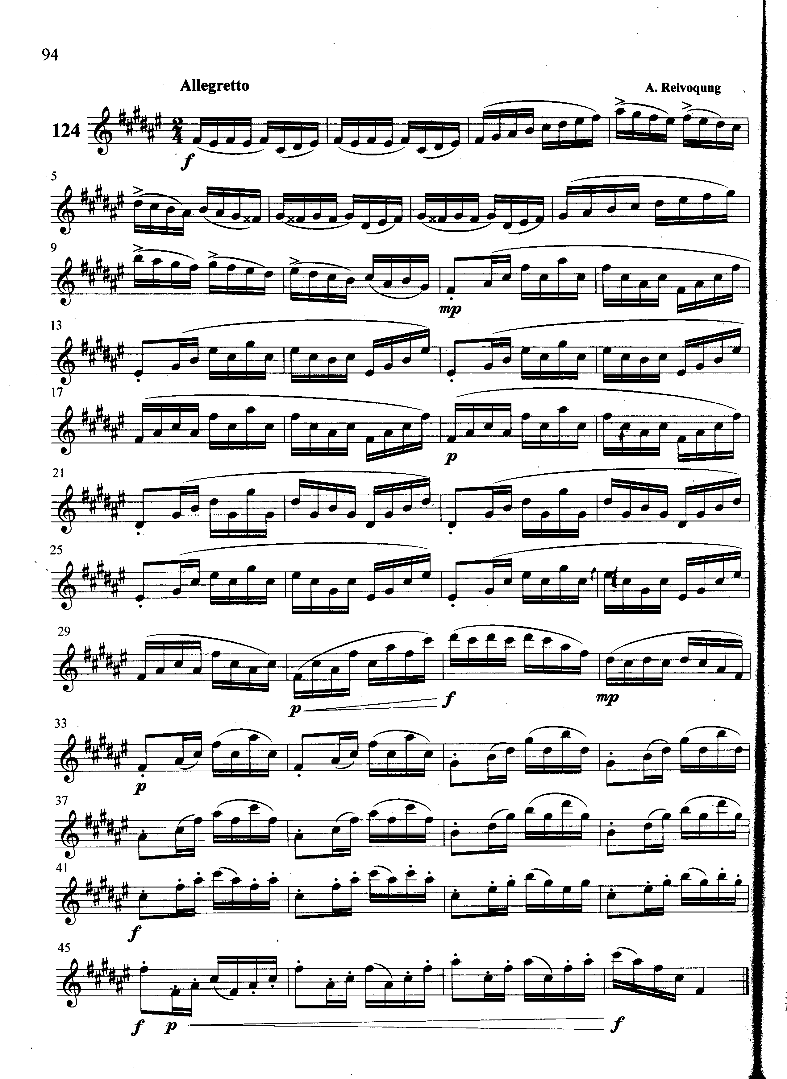 萨克斯管练习曲第100—094页