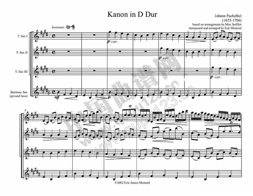 Kanon in D Dur（卡农四重奏）
