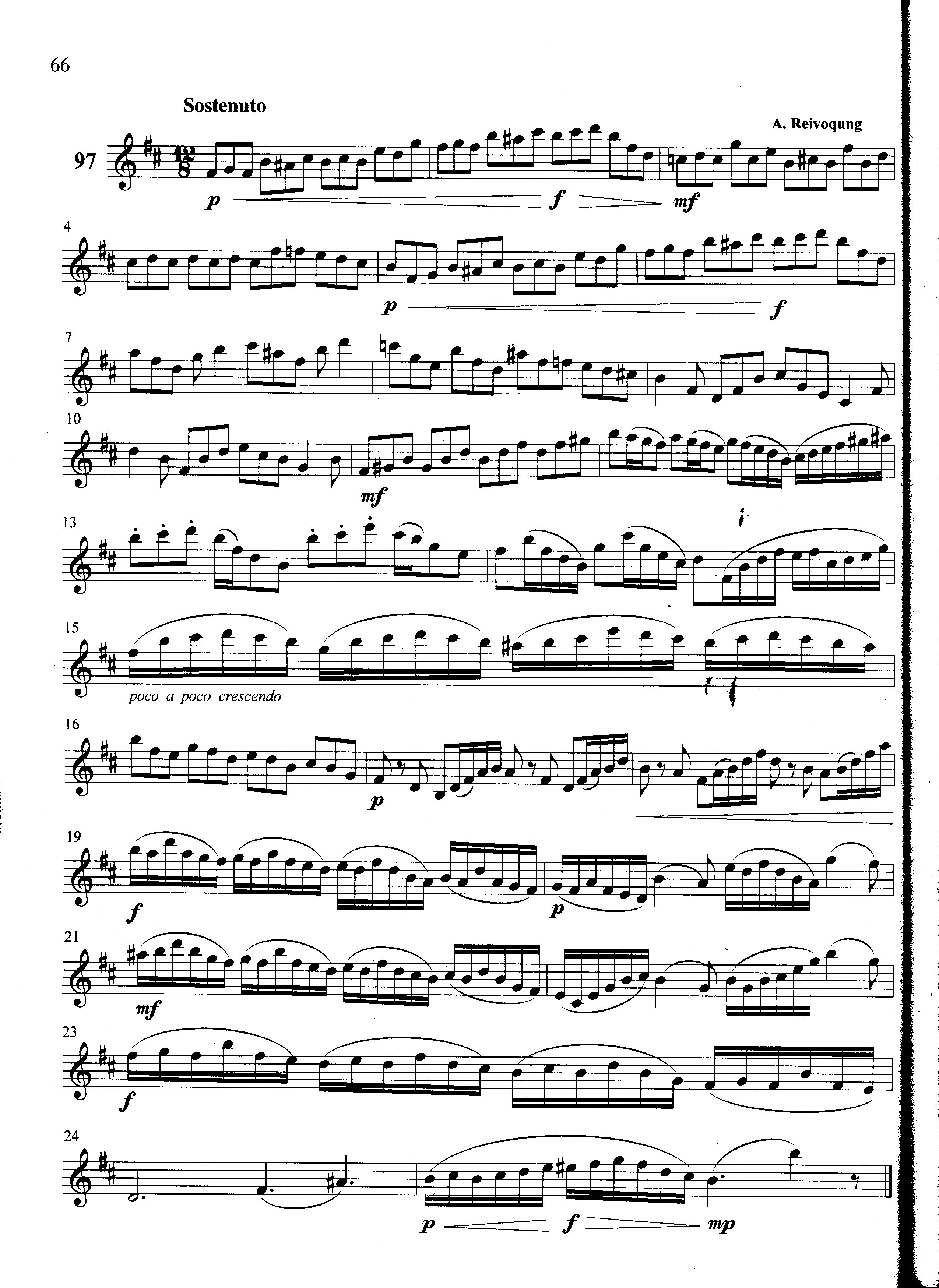 萨克斯管练习曲第100—066页