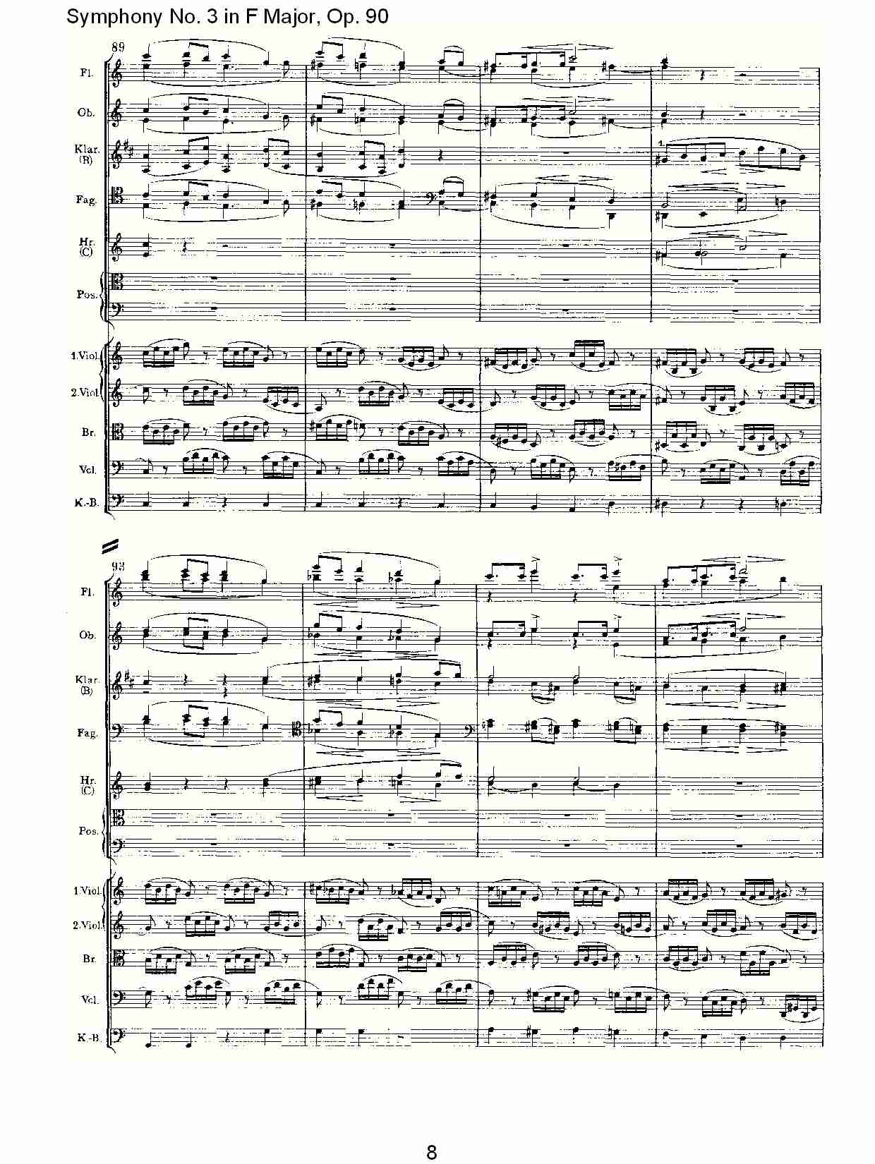 F大调第三交响曲, Op.90第二乐章（二）