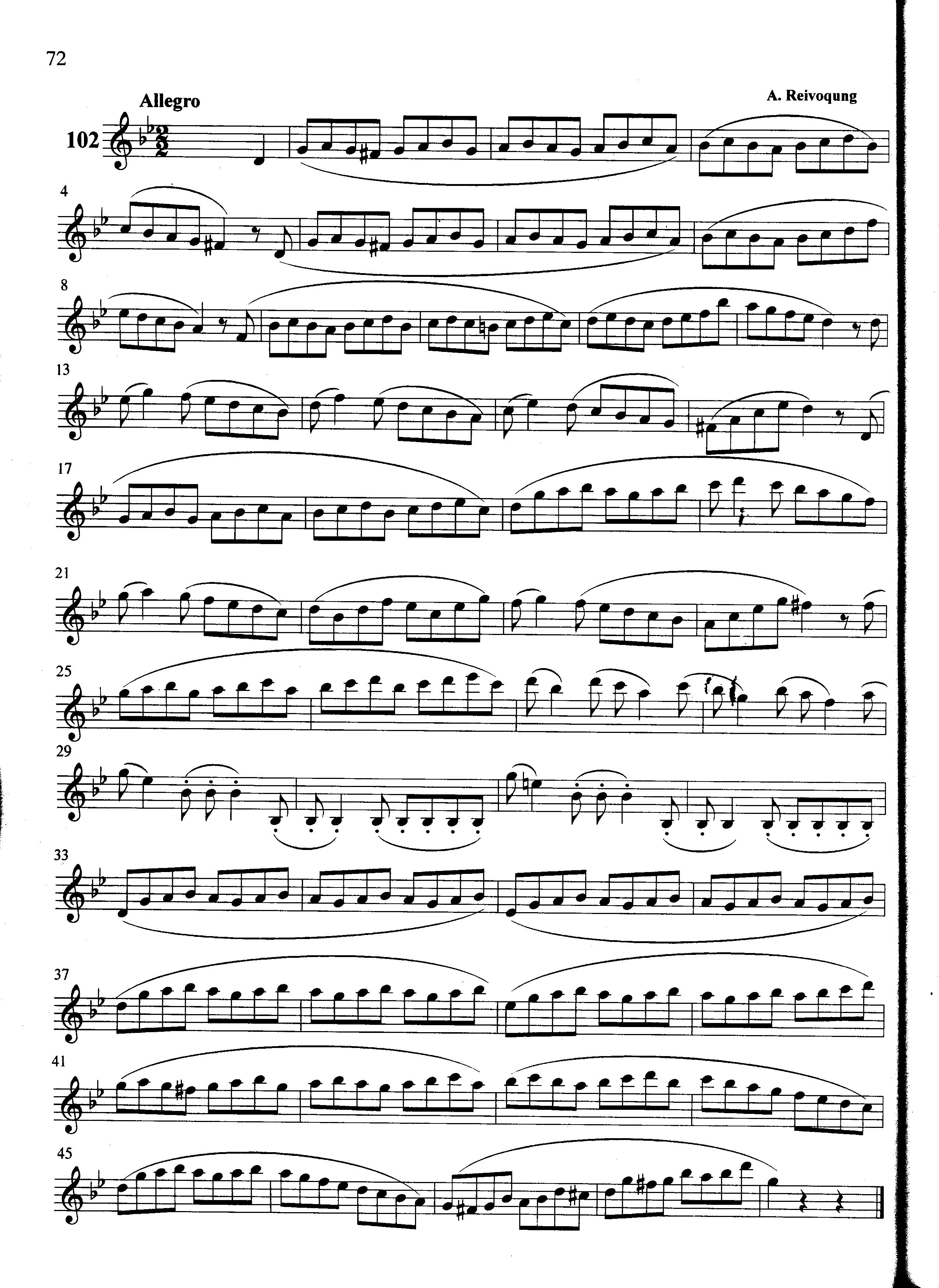 萨克斯管练习曲第100—072页
