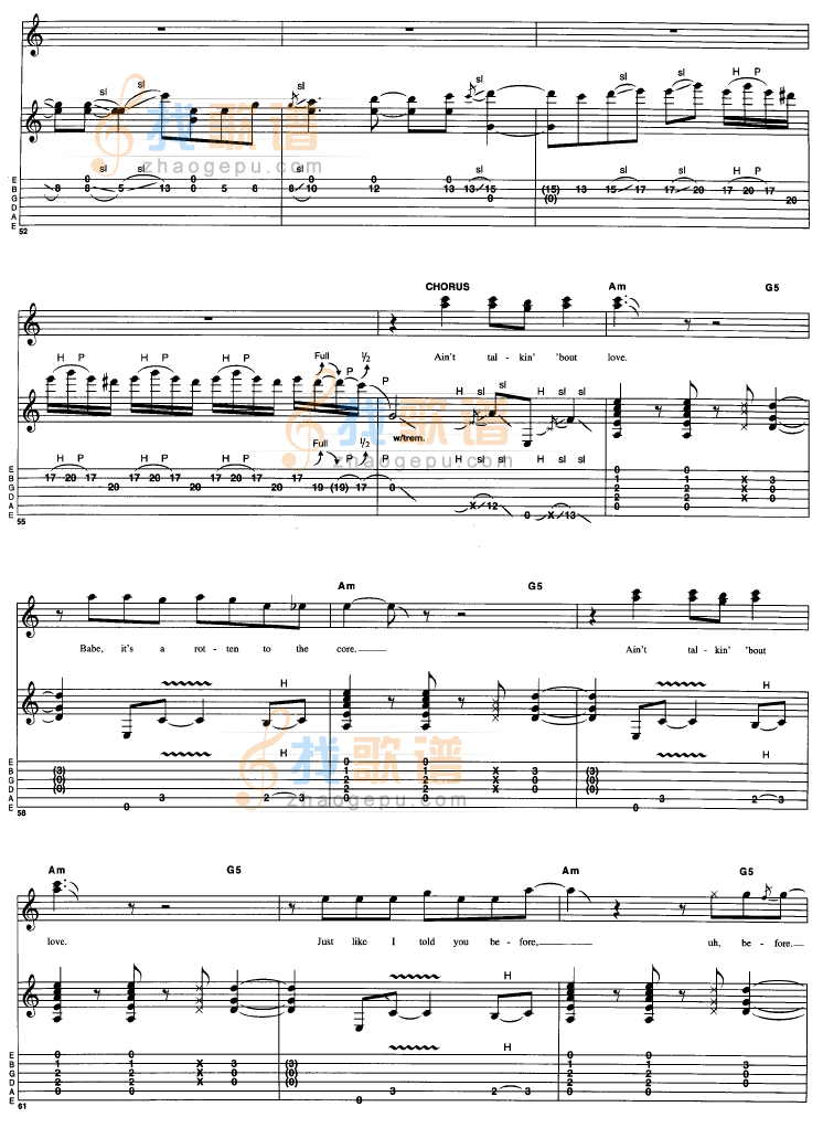 Aint_Talkin bout_Love吉他谱( 六)-
