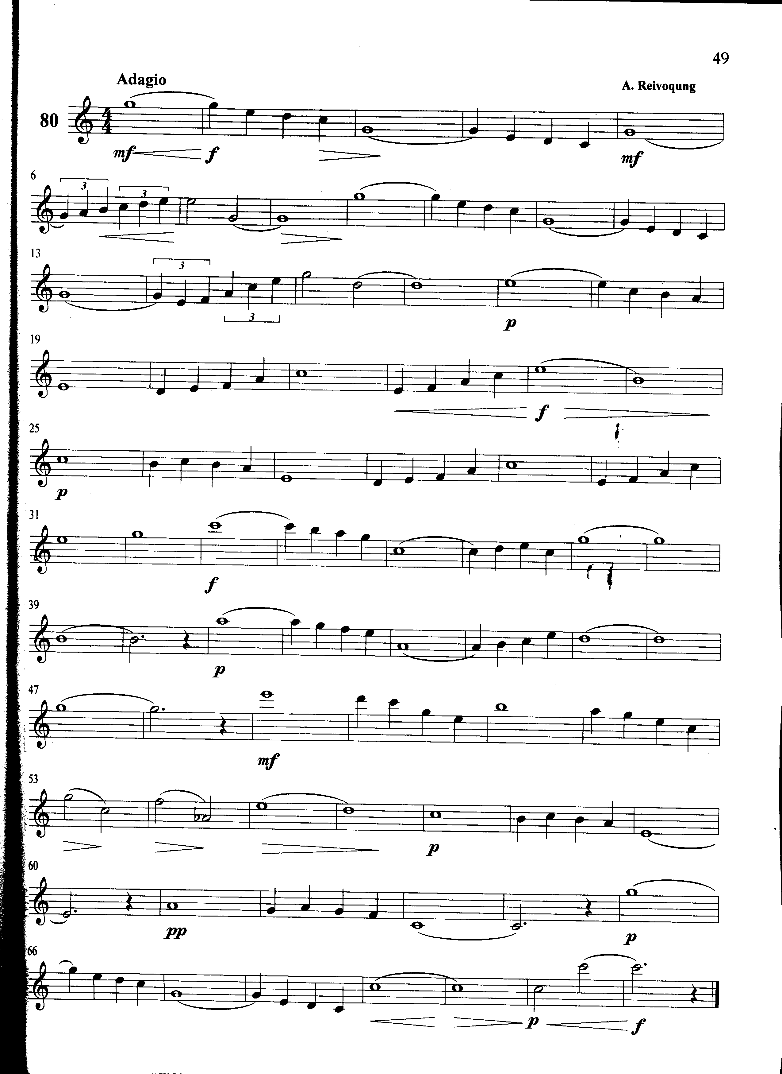 萨克斯管练习曲第100—049页