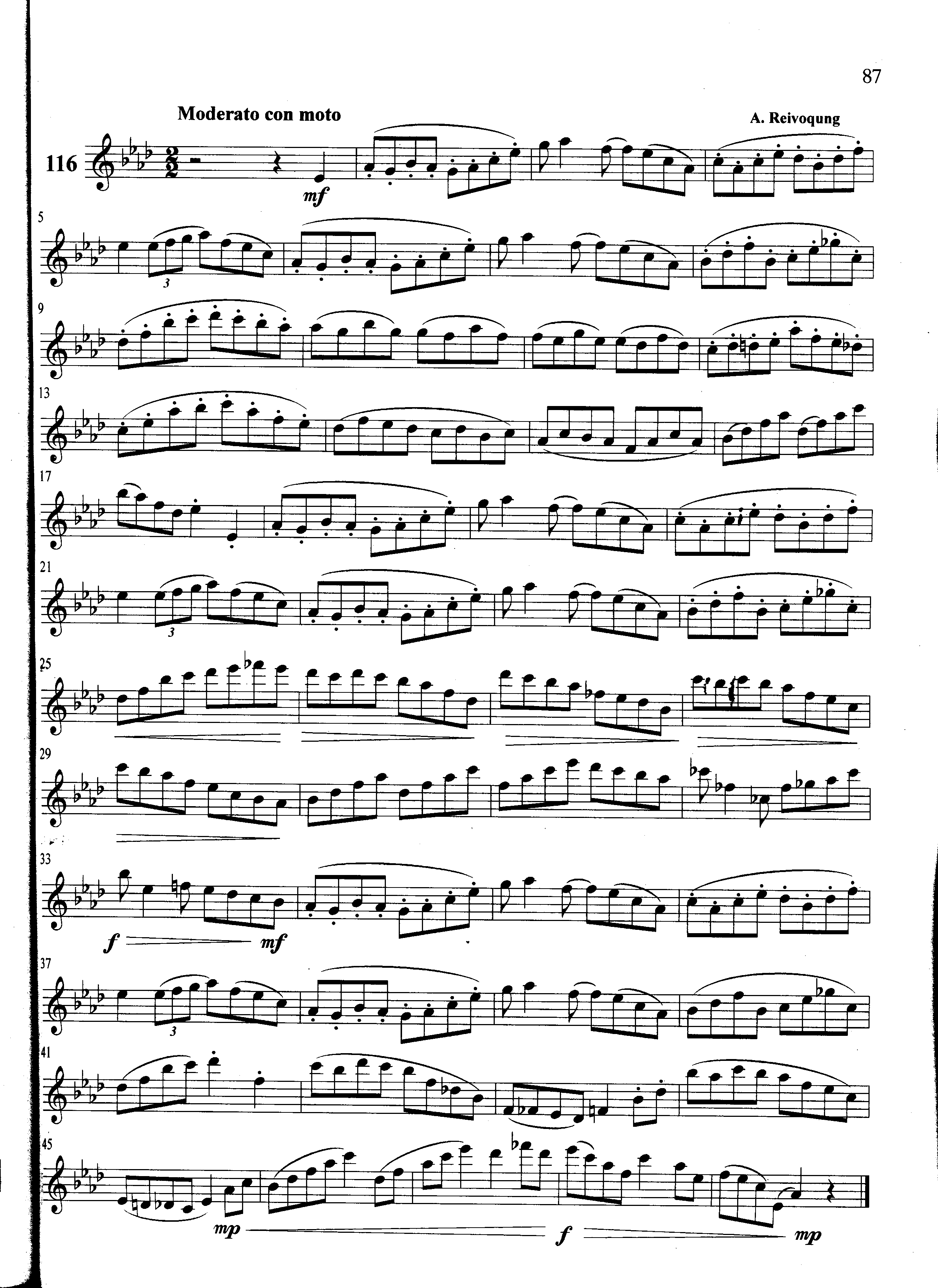 萨克斯管练习曲第100—087页