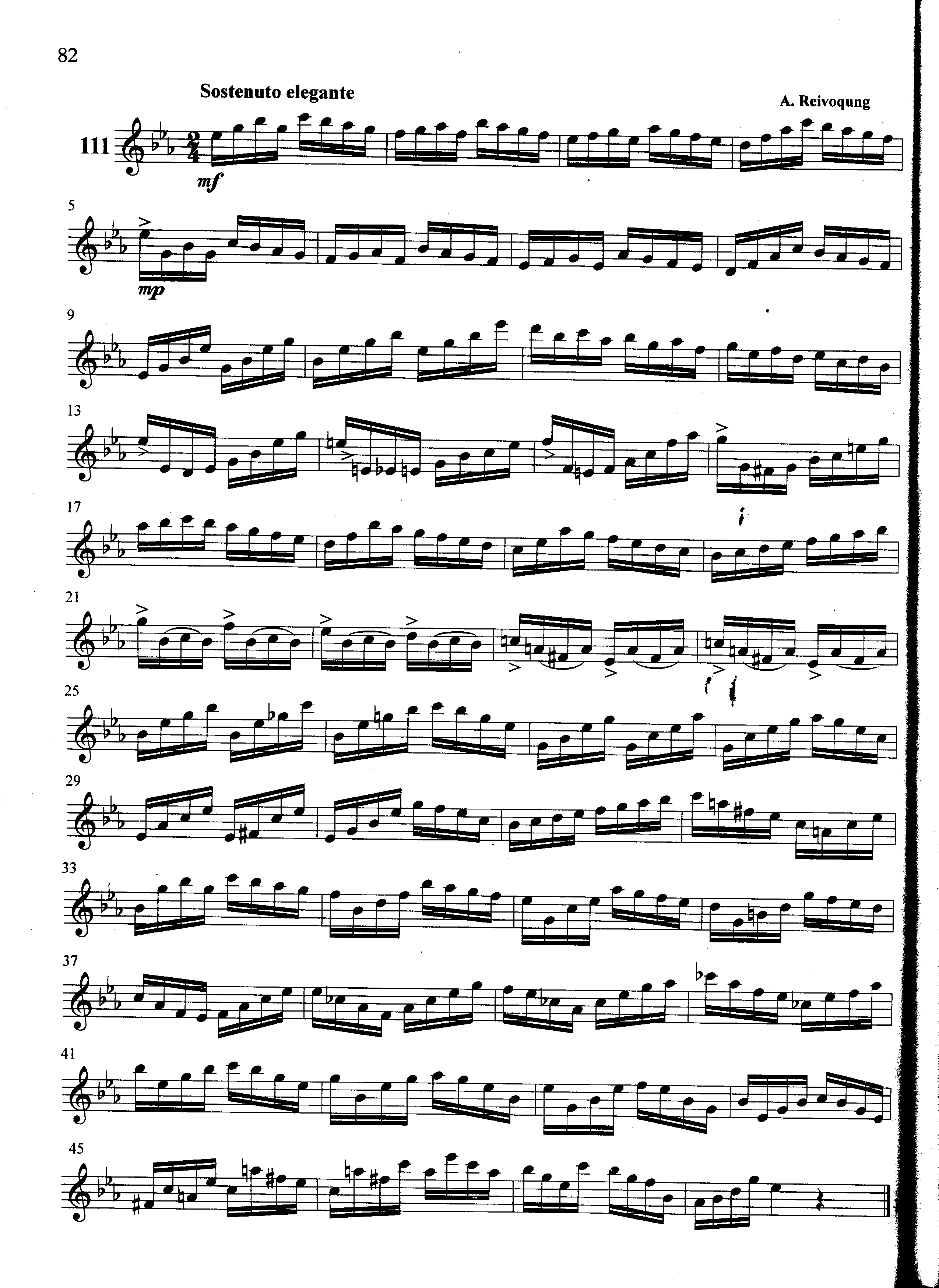 萨克斯管练习曲第100—082页