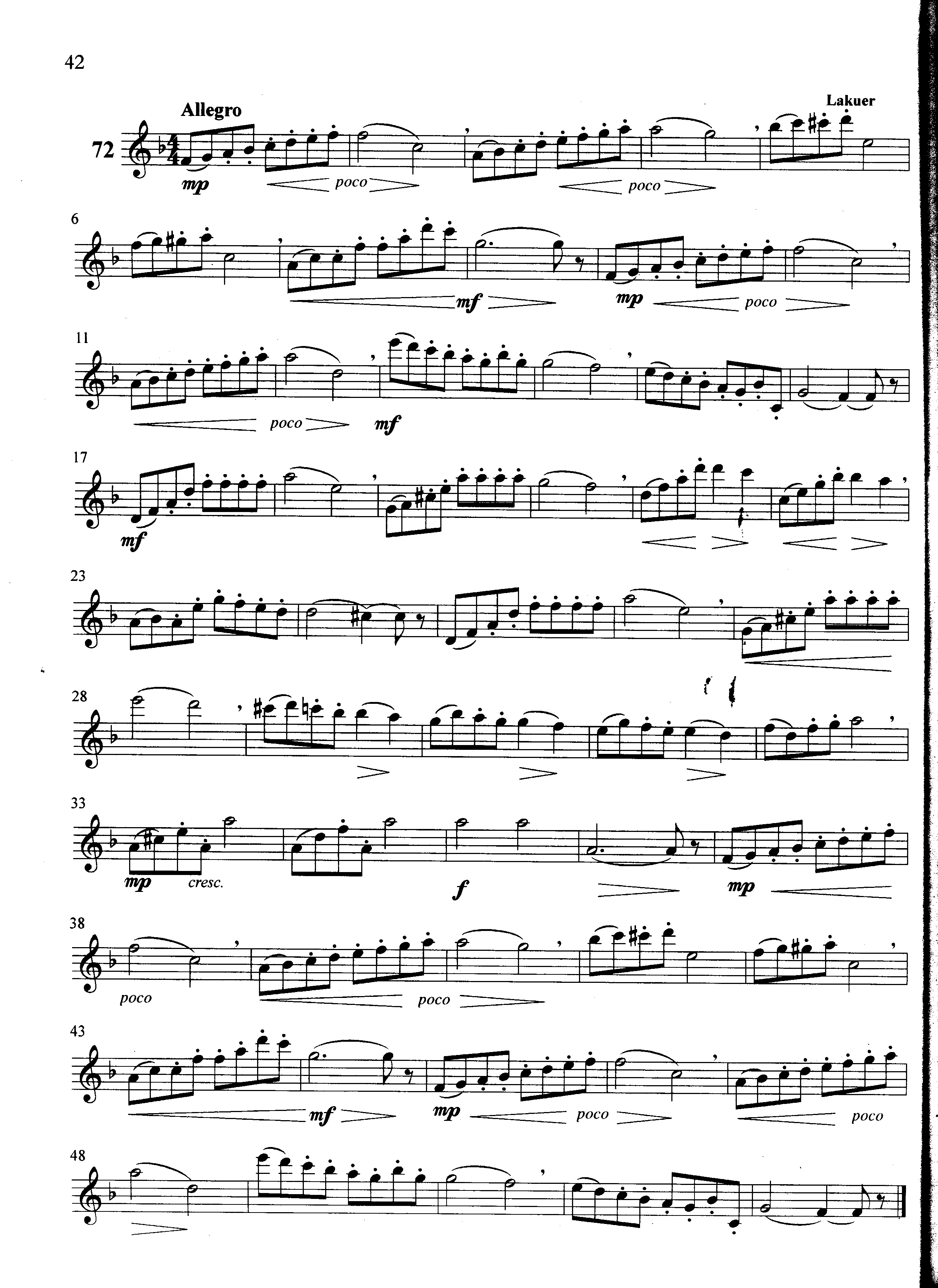 萨克斯管练习曲第100—042页