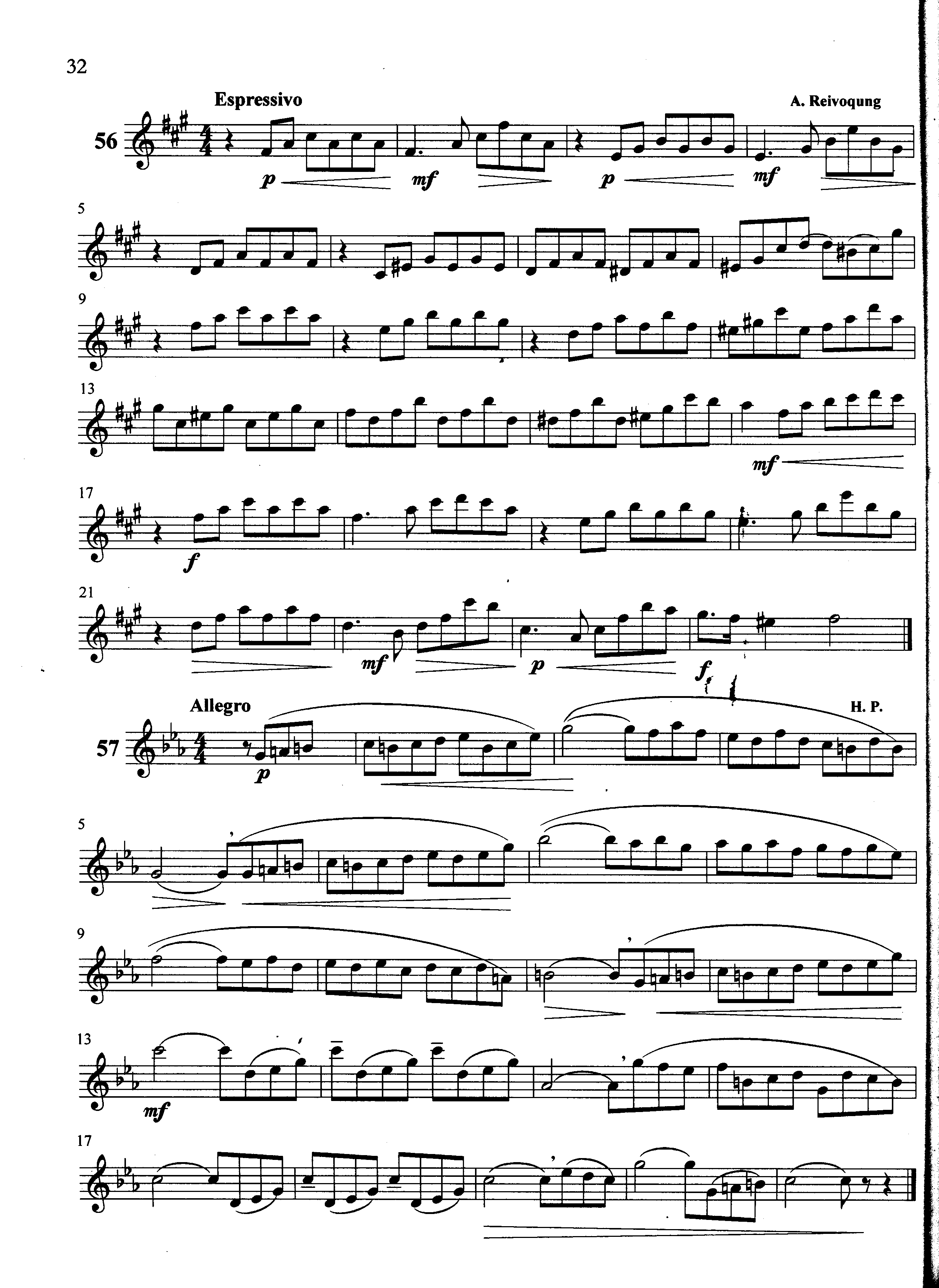 萨克斯管练习曲第100—032页