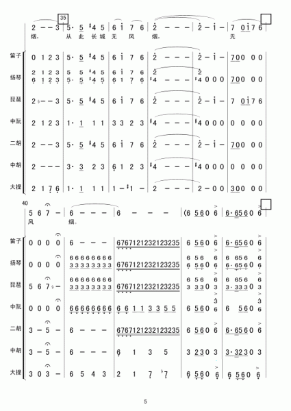 昭君出塞总谱