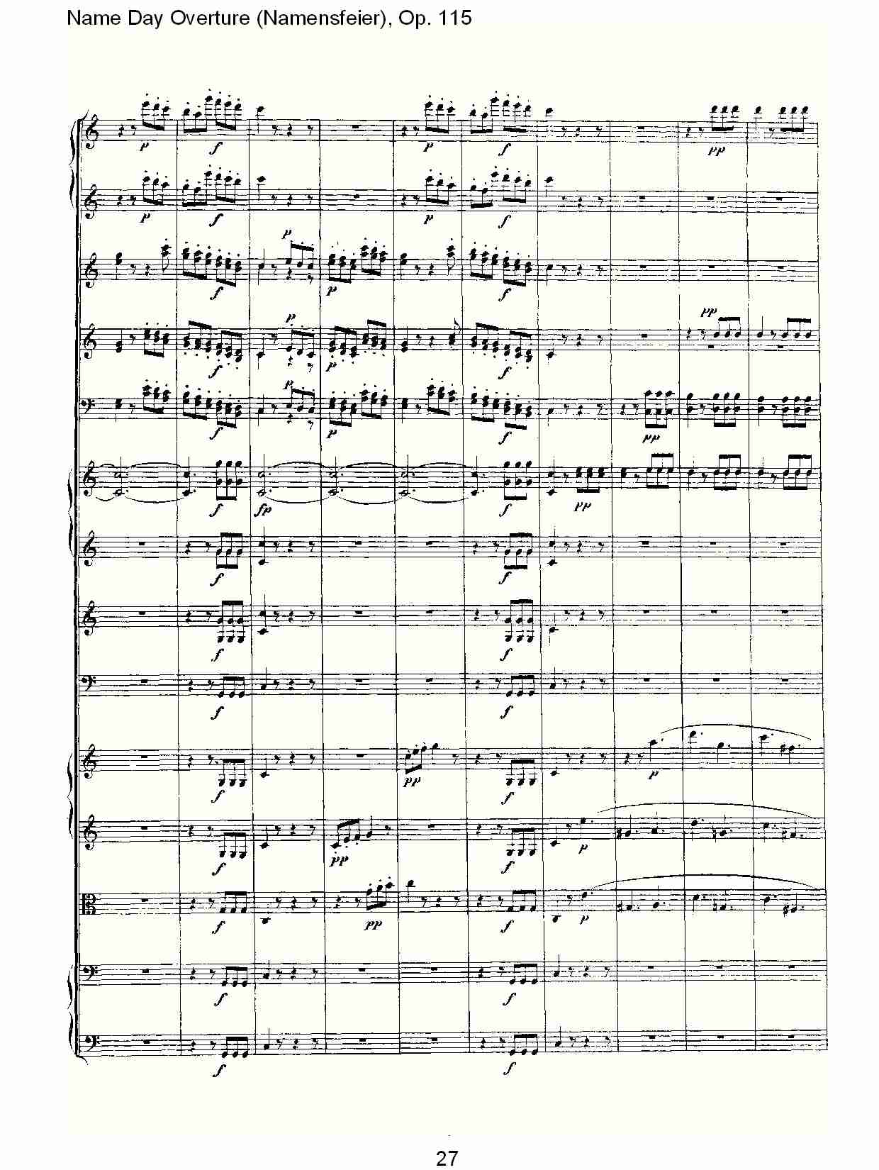 Name Day Overture (Namensfeier), Op. 115（三）