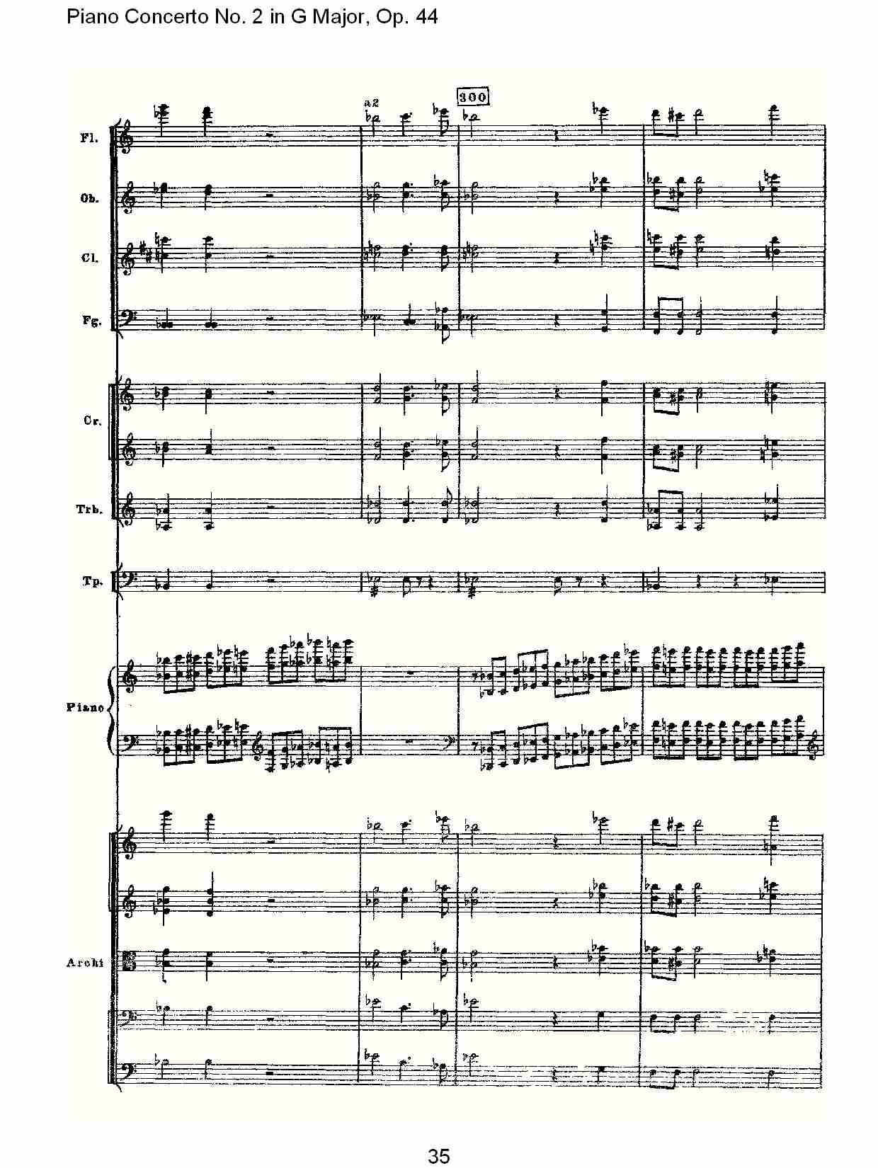 G大调第二钢琴协奏曲, Op.44第一乐章（七）