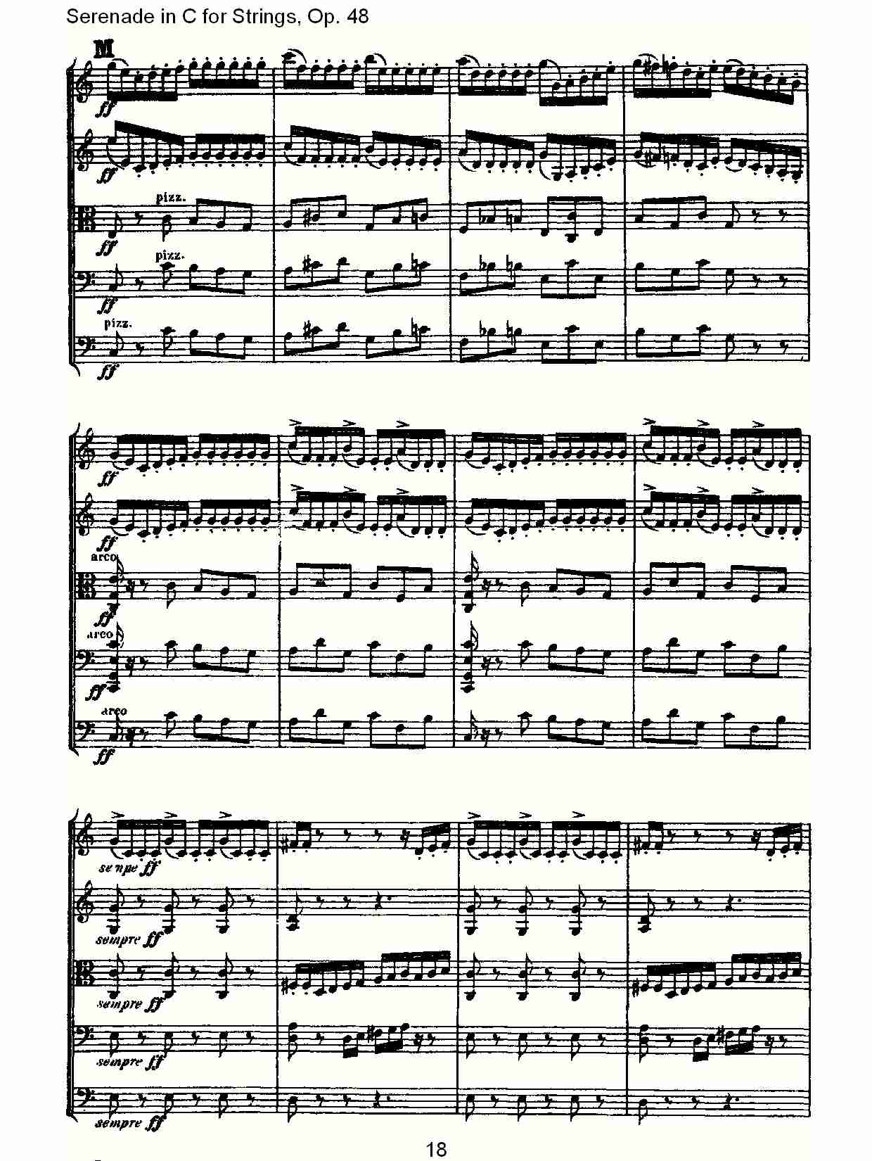 Serenade in C for Strings, Op.48  C调弦乐小夜曲，Op.48（四）