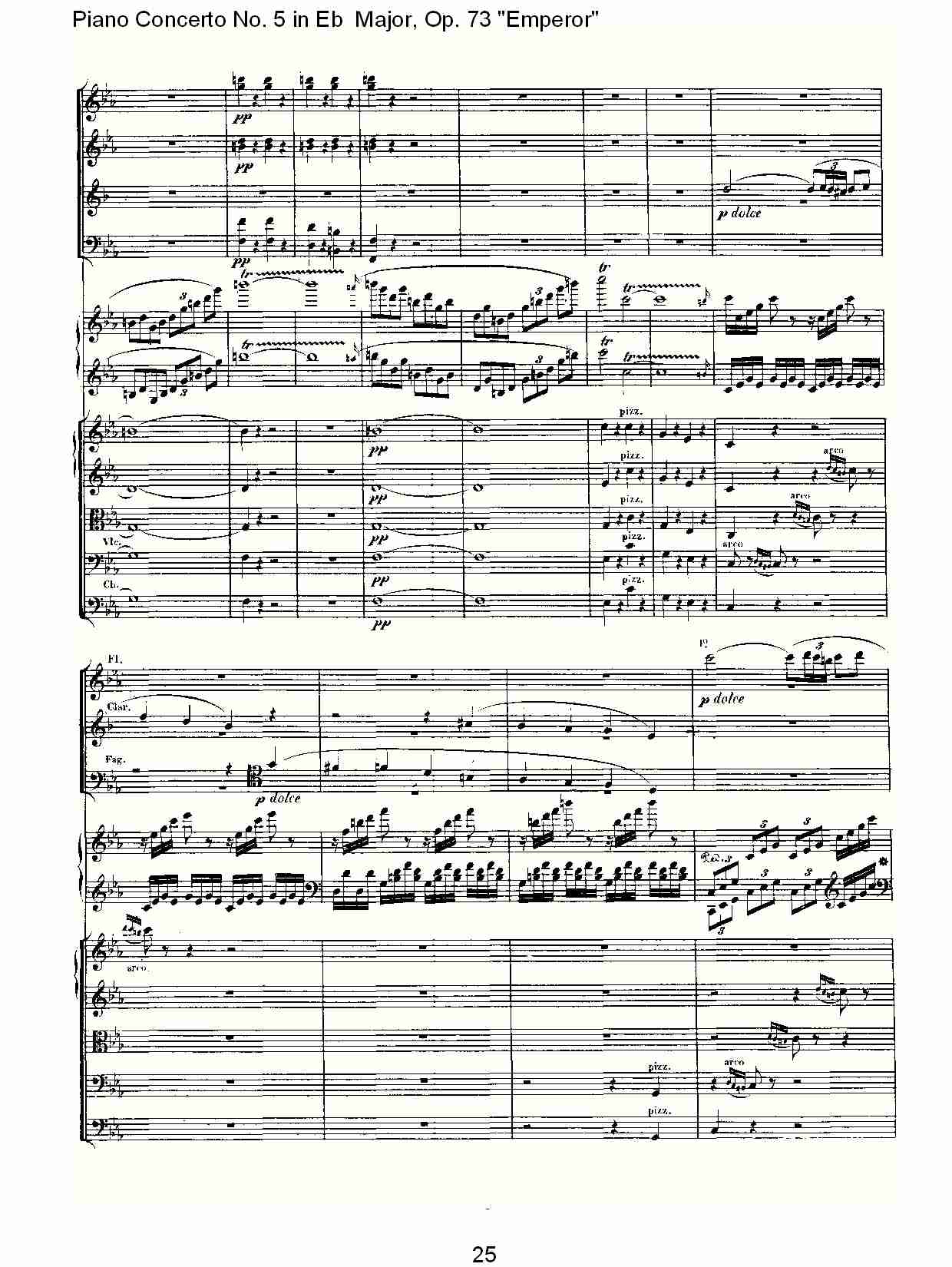 Eb大调钢琴第五协奏曲 Op.73“皇帝”第一乐章(三)