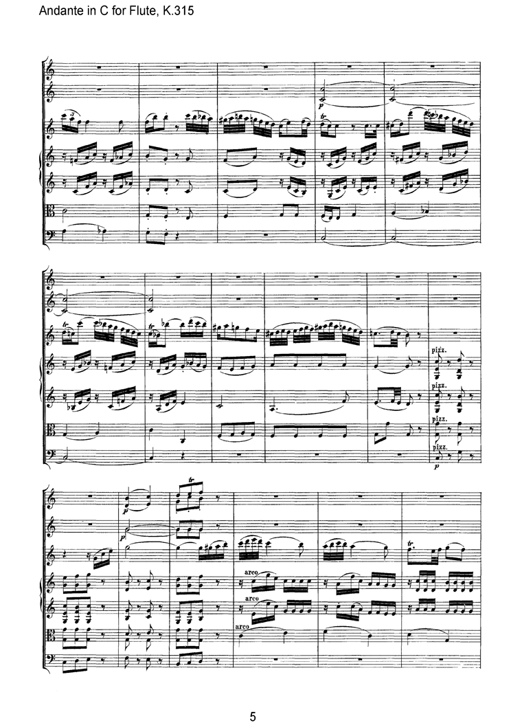 Andance in C for Flute