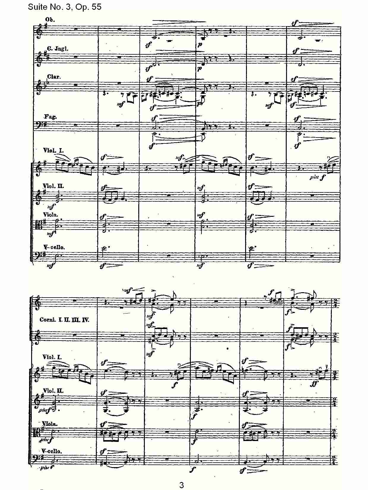 Suite No. 3, Op.55  第三套曲,Op.55第一乐章（一）