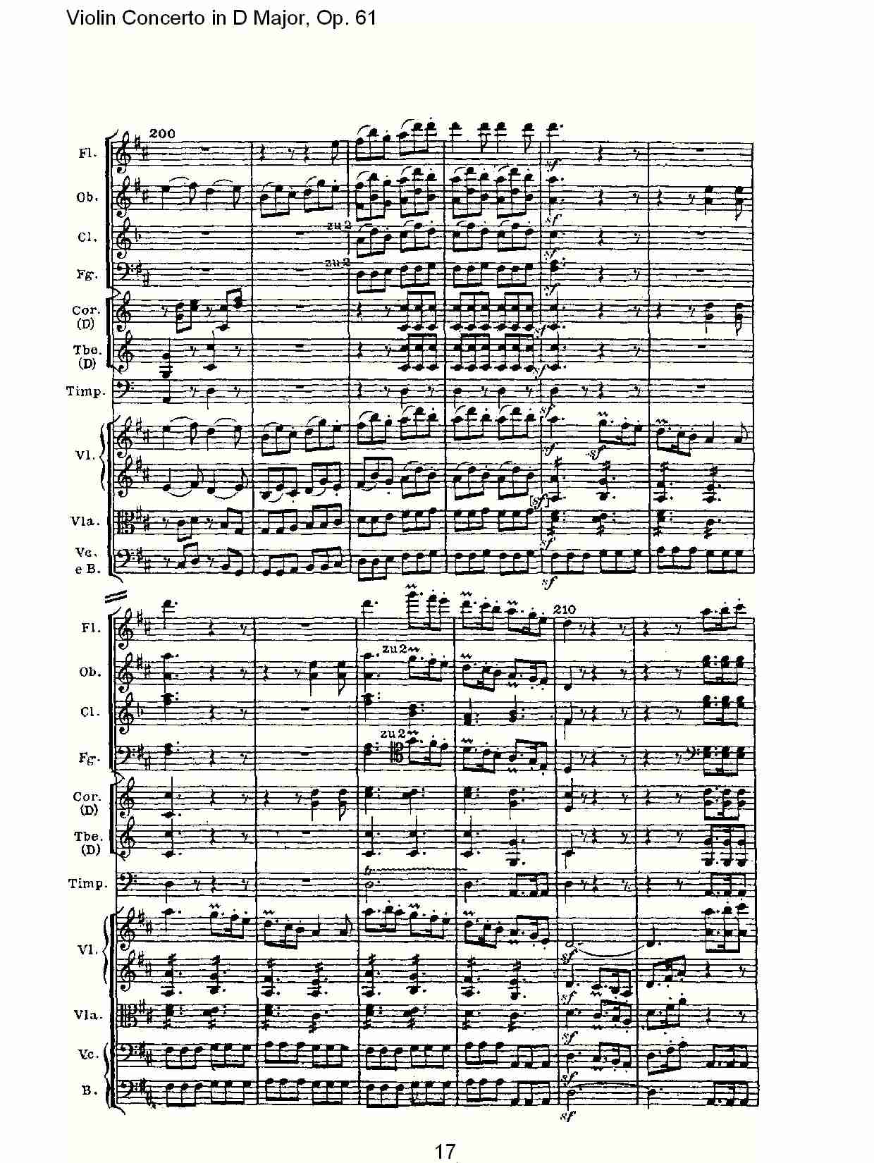 D大调小提琴协奏曲 Op.61第三乐章(二)
