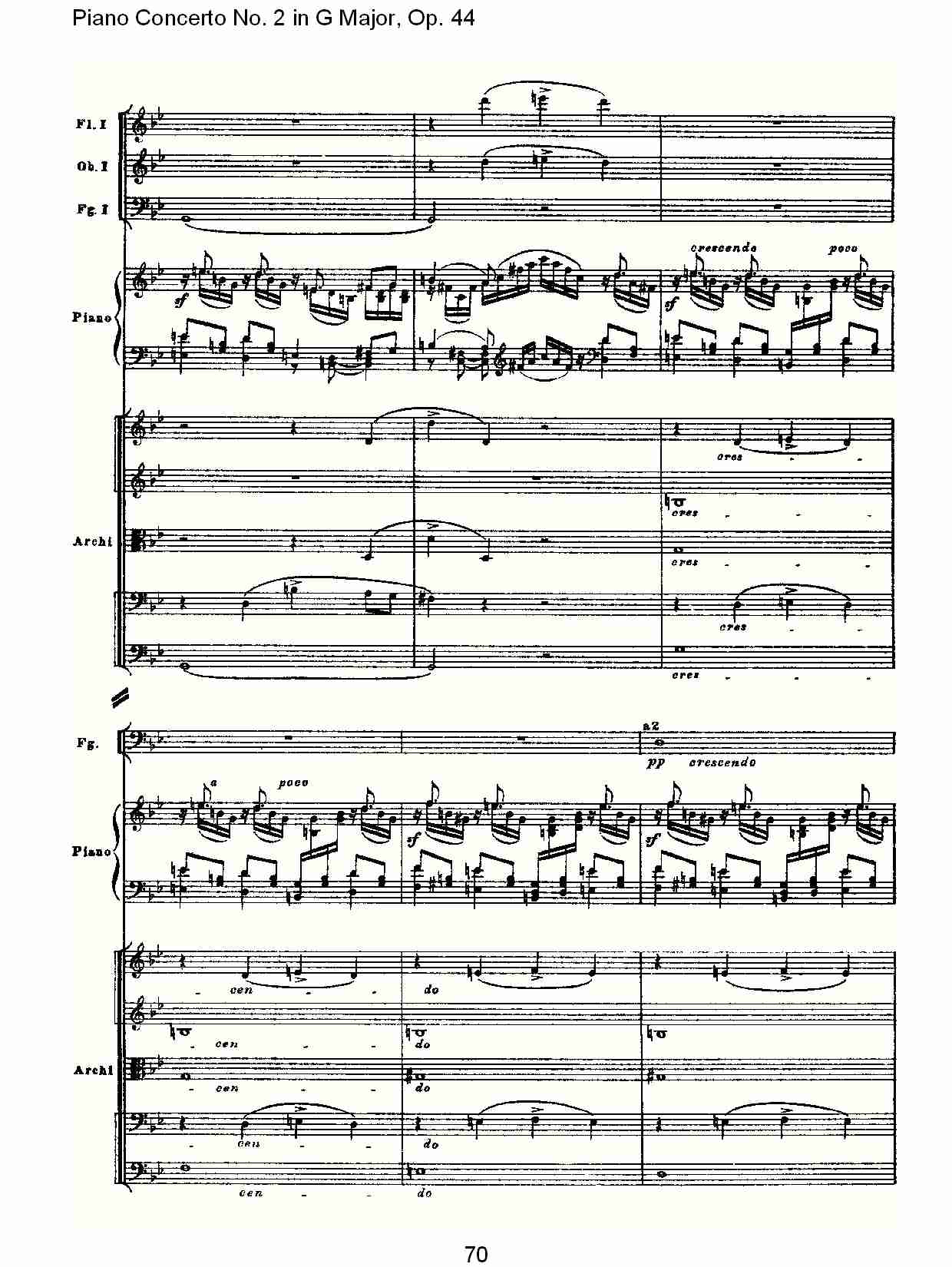 G大调第二钢琴协奏曲, Op.44第一乐章（十四）