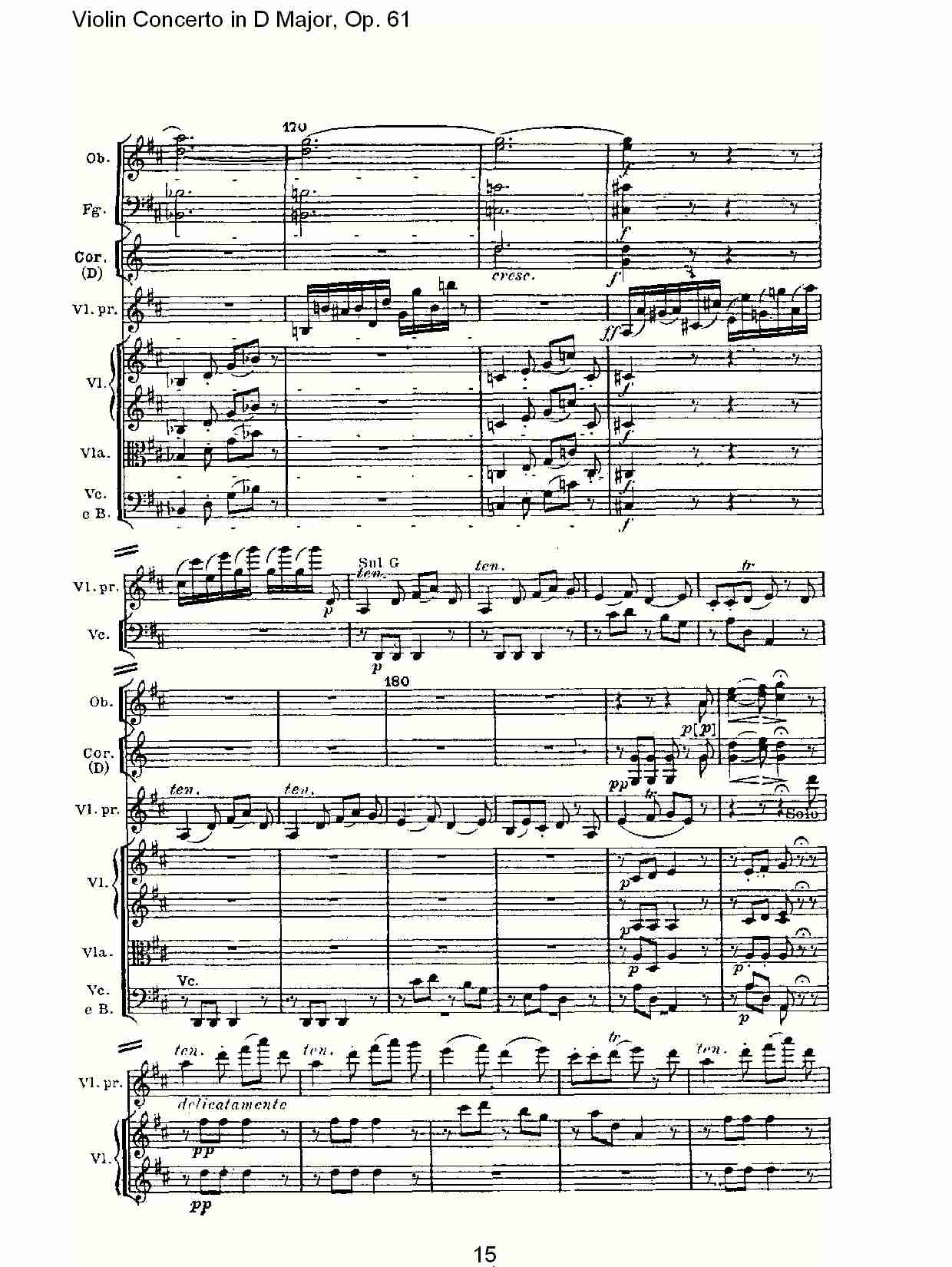 D大调小提琴协奏曲 Op.61第三乐章(二)