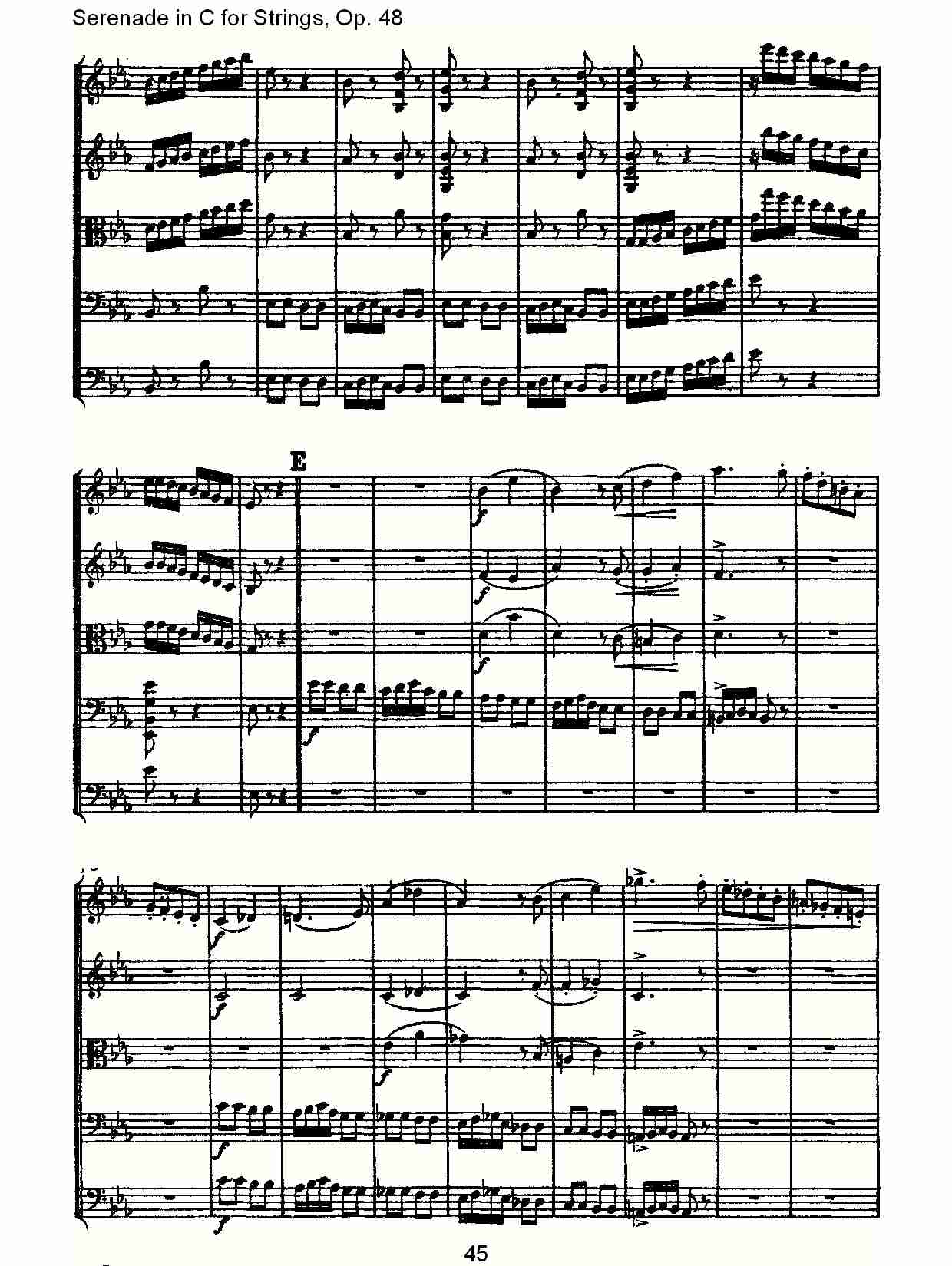 Serenade in C for Strings, Op.48  C调弦乐小夜曲，Op.48（九）