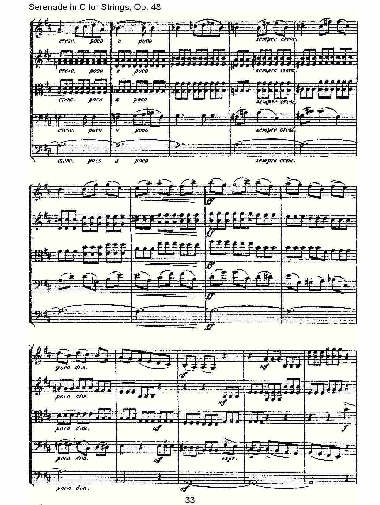 Serenade in C for Strings, Op.48  C调弦乐小夜曲，Op.48（七）