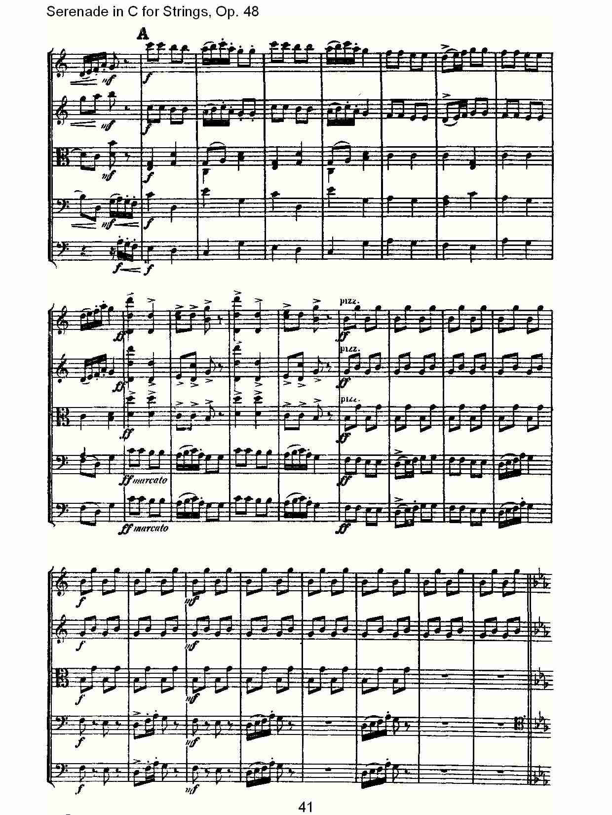 Serenade in C for Strings, Op.48  C调弦乐小夜曲，Op.48（九）