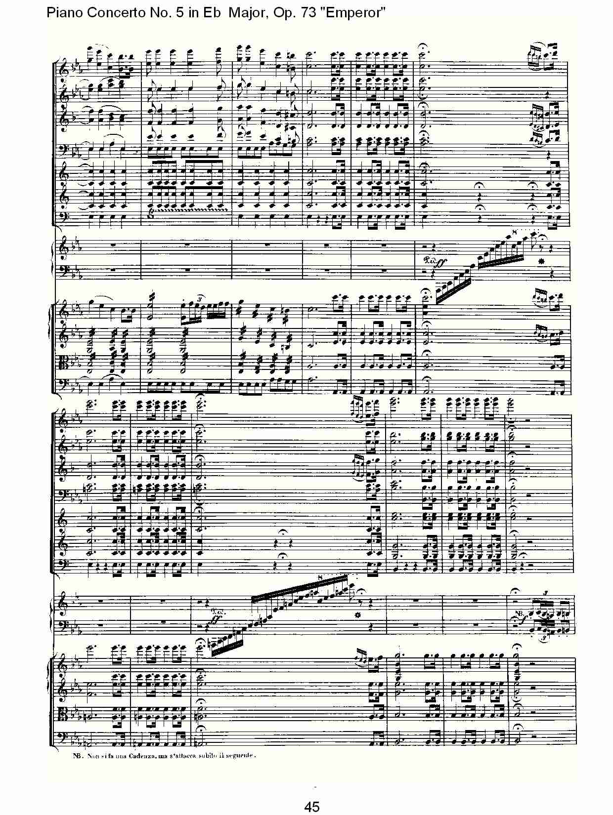 Eb大调钢琴第五协奏曲 Op.73“皇帝”第一乐章(五)