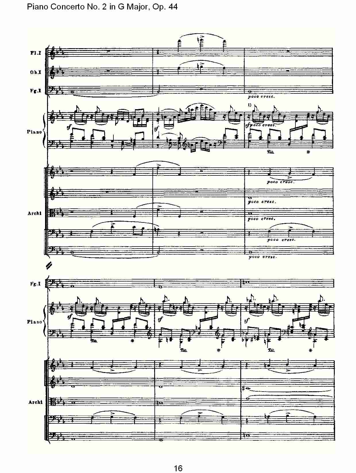 G大调第二钢琴协奏曲, Op.44第一乐章（四）