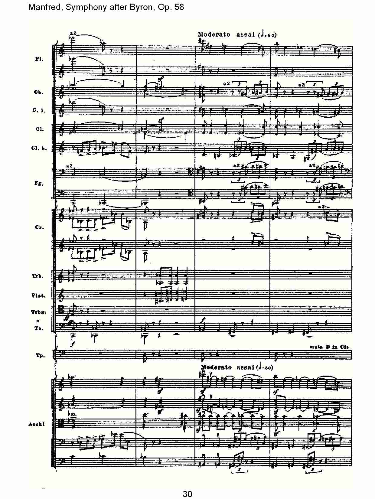 Manfred, Symphony after Byron, Op.58第一乐章（六）