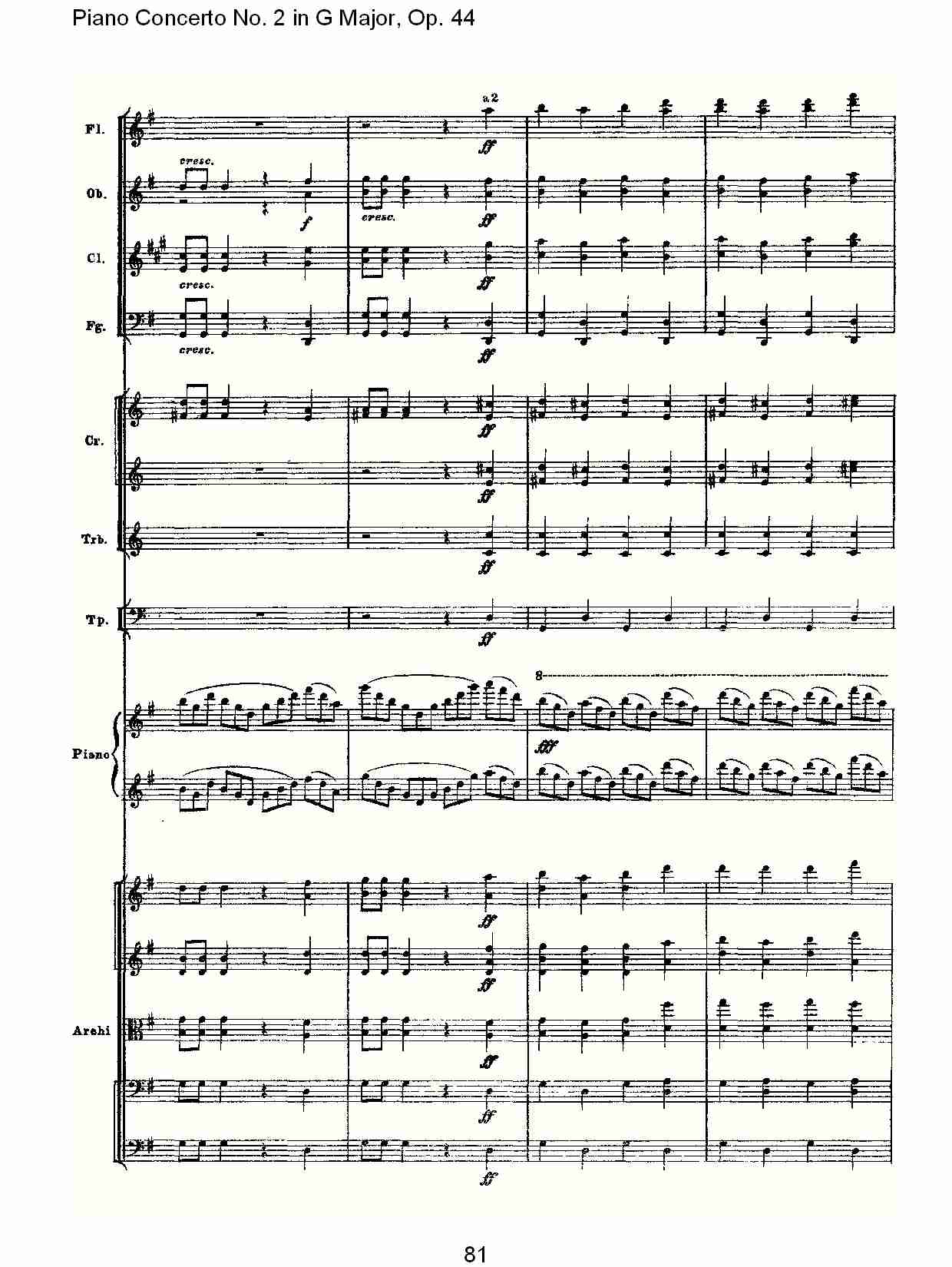 G大调第二钢琴协奏曲, Op.44第一乐章（十七）