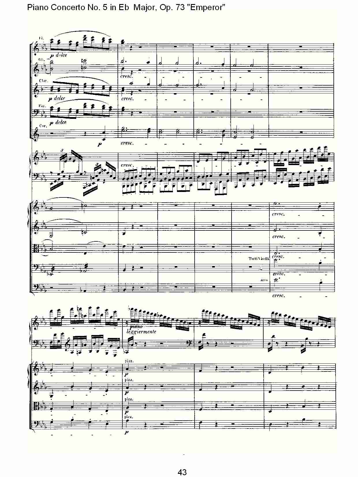 Eb大调钢琴第五协奏曲 Op.73“皇帝”第一乐章(五)
