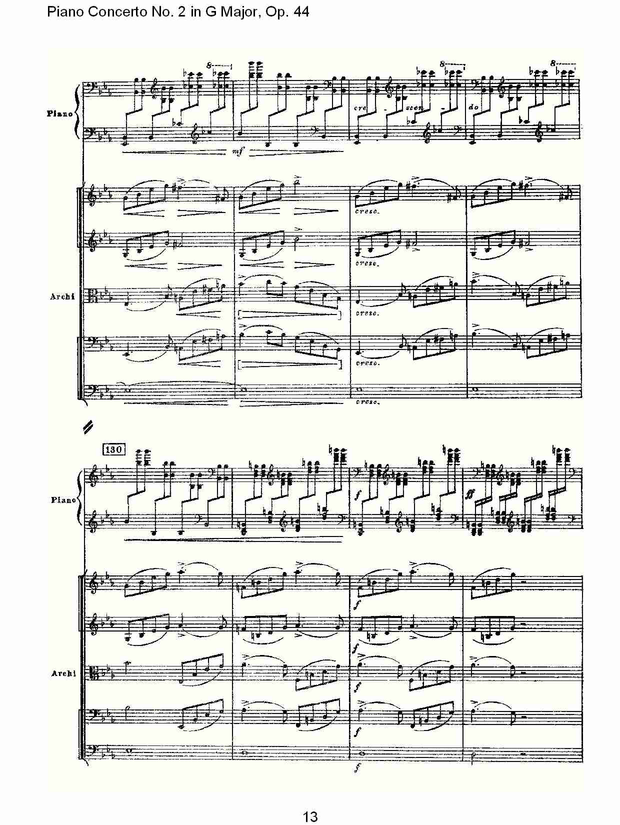 G大调第二钢琴协奏曲, Op.44第一乐章（三）