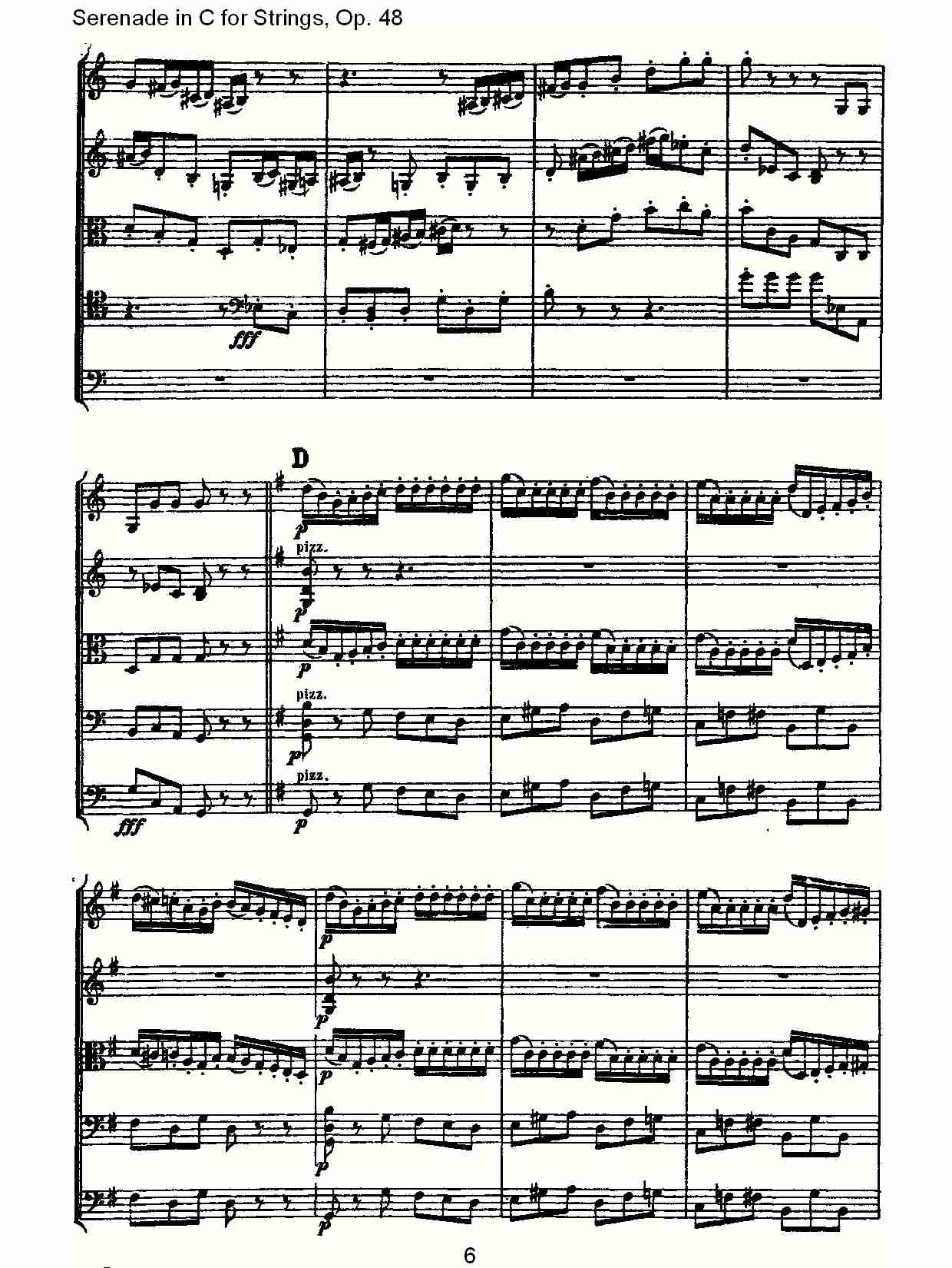 Serenade in C for Strings, Op.48  C调弦乐小夜曲，Op.48（二）