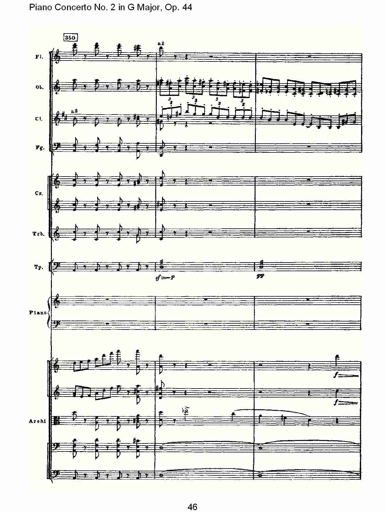 G大调第二钢琴协奏曲, Op.44第一乐章（十）