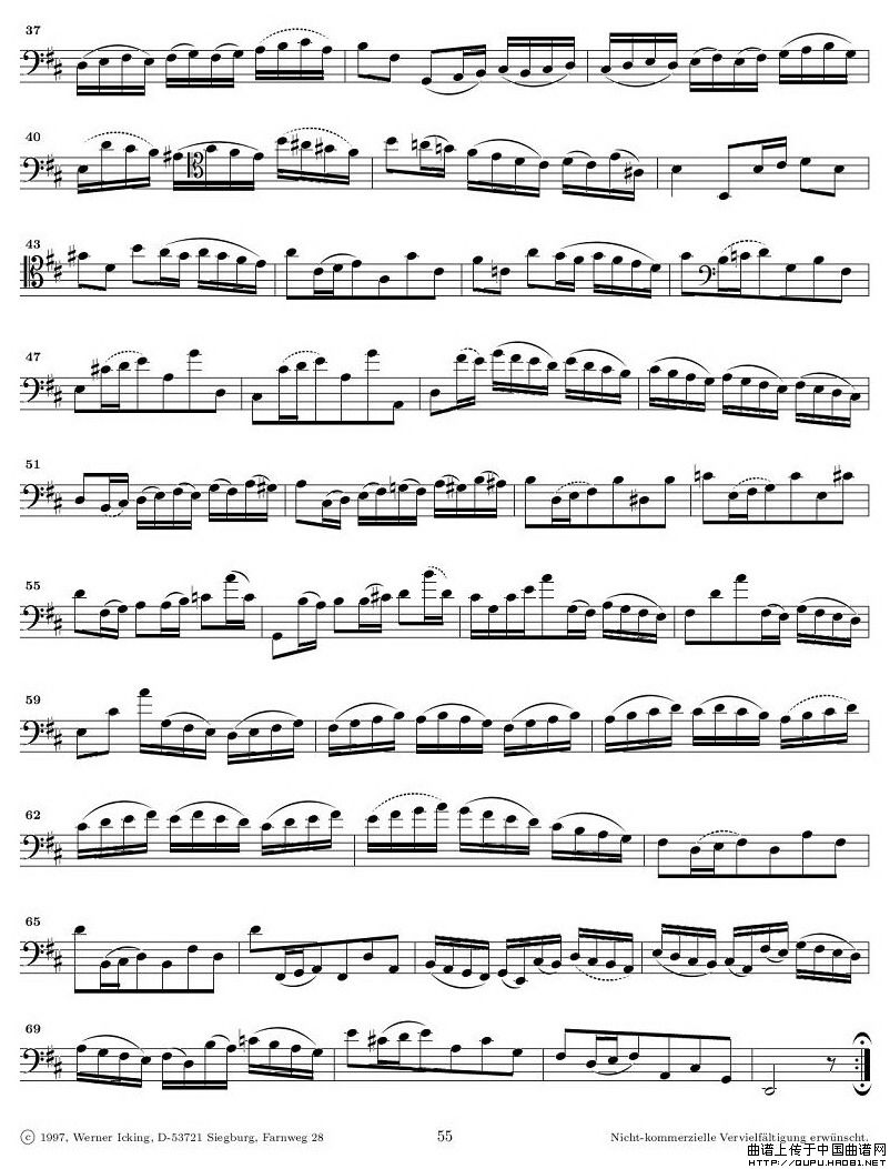 巴赫无伴奏大提琴练习曲之六P6