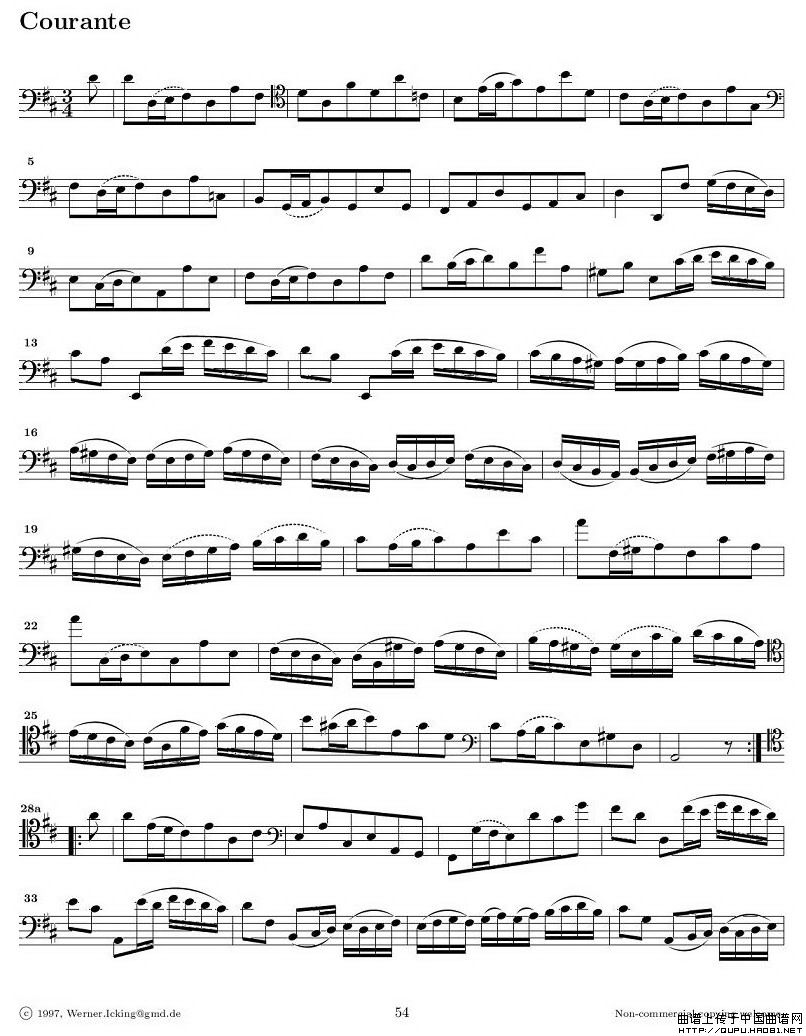 巴赫无伴奏大提琴练习曲之六P5