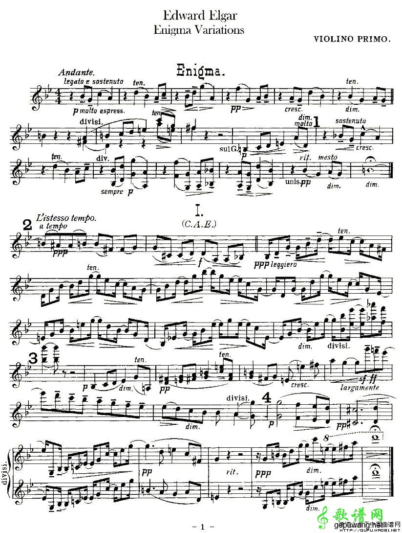 Edward Elgar Enigma Variations
