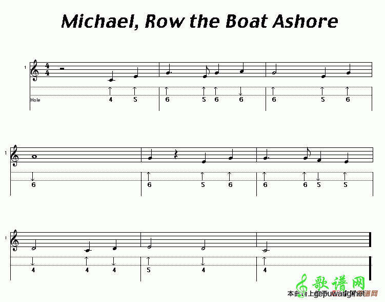 Michael,Row the Boat Ashore